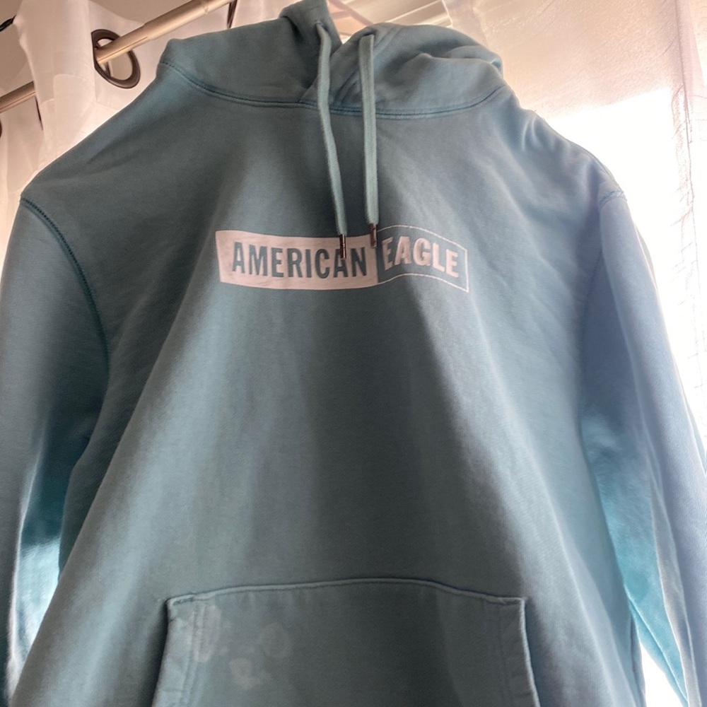 Teal American eagle sweater